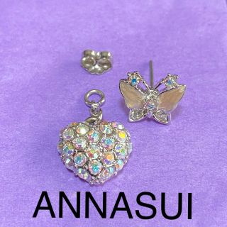 アナスイ(ANNA SUI)のANNASUI ピアス　バタフライ　ハート　(ピアス)