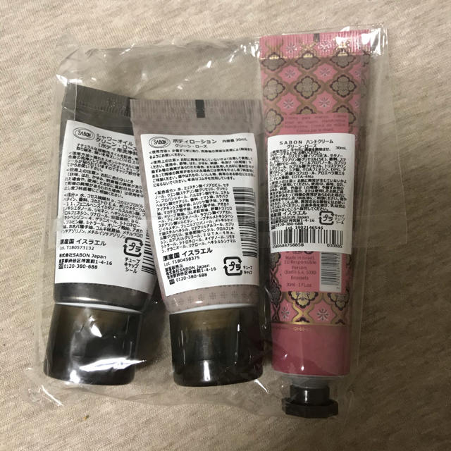 SABON(サボン)のザボンのシャワーオイル、ボディローション、ハンドクリーム コスメ/美容のボディケア(バスグッズ)の商品写真