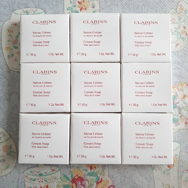 CLARINS(クラランス)のクラランス クリームソープ 9個セット♪ コスメ/美容のボディケア(ボディソープ/石鹸)の商品写真