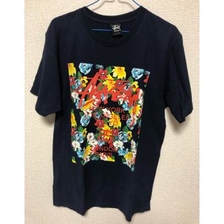 ステューシー(STUSSY)の【断捨離〜7/5まで値引可】stussy 花柄　Tシャツ(Tシャツ/カットソー(半袖/袖なし))