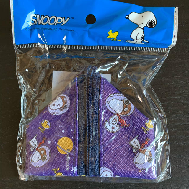 SNOOPY(スヌーピー)のスヌーピー 三角ポーチ 紫 レディースのファッション小物(財布)の商品写真