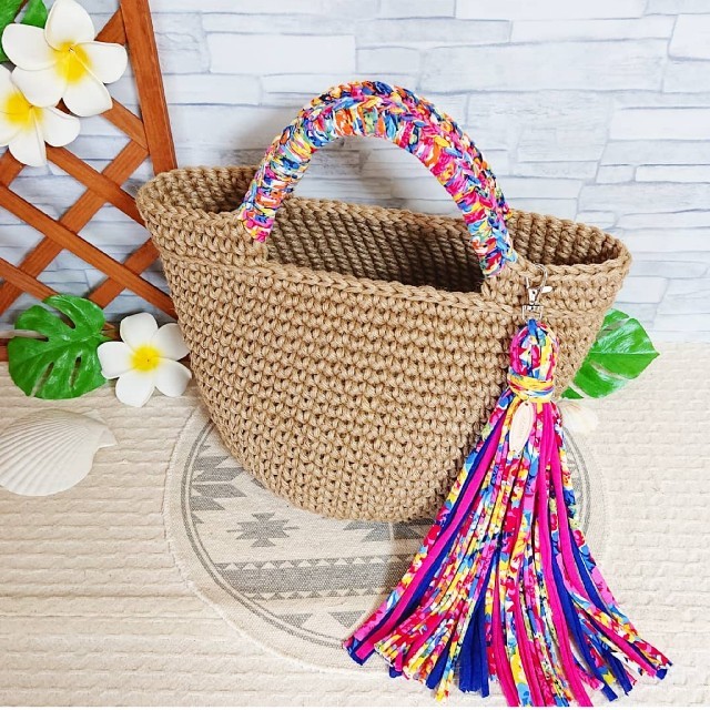 麻紐バッグ マルシェバッグ 極太麻ひも ハンドメイド 麻ひも - バッグ 麻紐バッグ マルシェバッグ 極太麻ひも ハンドメイド 麻ひも - バッグ