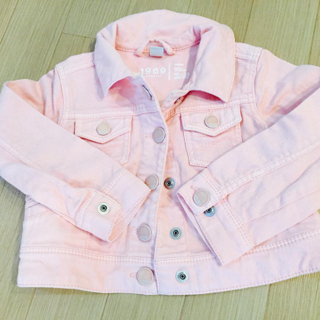 GAP Kids(ギャップキッズ)のピンクジージャン キッズ/ベビー/マタニティのキッズ服女の子用(90cm~)(ジャケット/上着)の商品写真