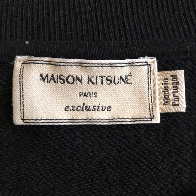 MAISON KITSUNE'(メゾンキツネ)のメゾンキツネ  スウェット　黒　サイズL MUSIC FASHION メンズのトップス(スウェット)の商品写真