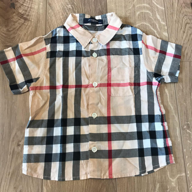 BURBERRY(バーバリー)の美品 バーバリー チェックシャツ 90 キッズ/ベビー/マタニティのキッズ服男の子用(90cm~)(ブラウス)の商品写真