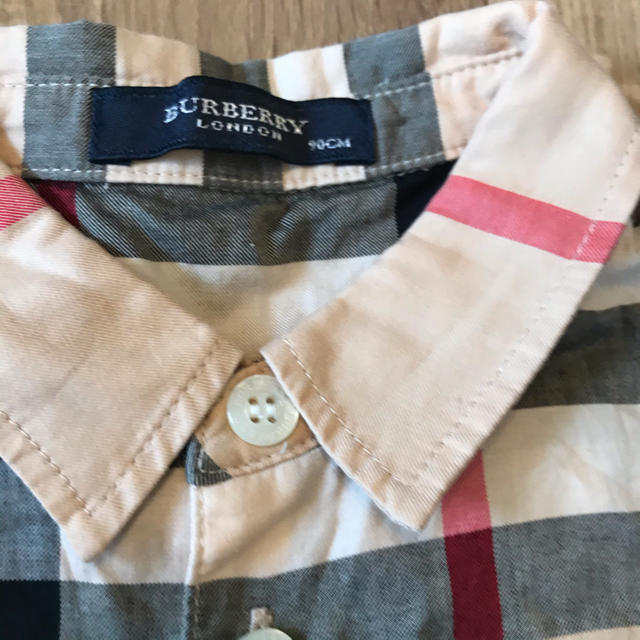 BURBERRY(バーバリー)の美品 バーバリー チェックシャツ 90 キッズ/ベビー/マタニティのキッズ服男の子用(90cm~)(ブラウス)の商品写真