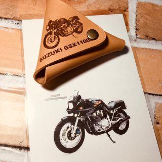 スズキ　GSX1100S カタナ　ブラックオリジナルレザーコインケース(その他)