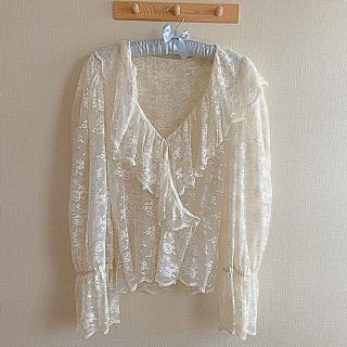 ロキエ(Lochie)のlace vintage blouse(シャツ/ブラウス(長袖/七分))