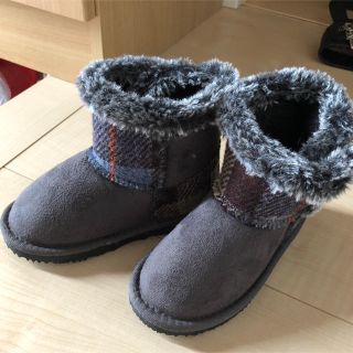 ハリスツイード(Harris Tweed)のHarris Tweed  ムートンブーツ 16cm(ブーツ)