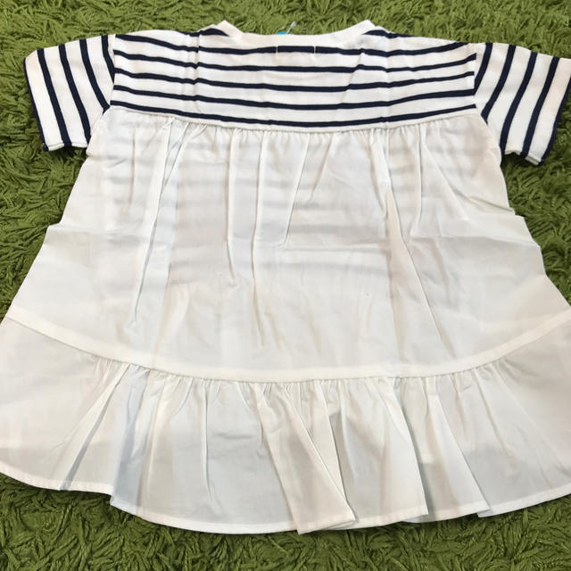 Branshes(ブランシェス)の未使用♡branshesキッズボーダーTシャツ110cm キッズ/ベビー/マタニティのキッズ服女の子用(90cm~)(Tシャツ/カットソー)の商品写真