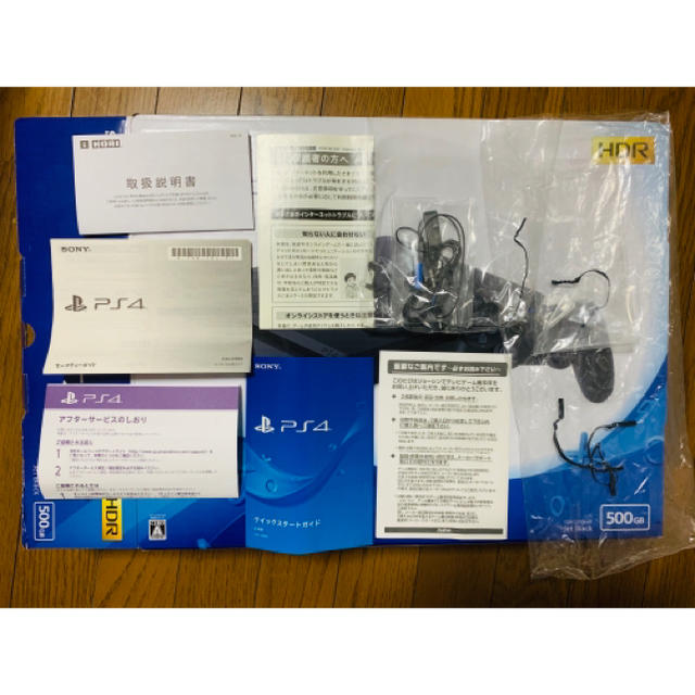 PlayStation4(プレイステーション4)の(美品)SONY PlayStation4 本体 CUH-2200AB01 エンタメ/ホビーのゲームソフト/ゲーム機本体(家庭用ゲーム機本体)の商品写真