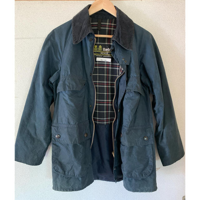 【希少】 80's Barbour BEDALE ネイビー 2ワラント