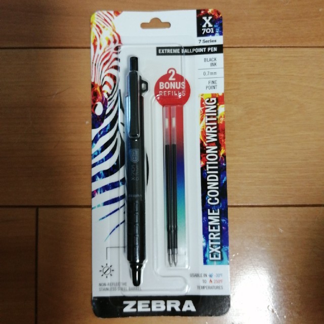 ZEBRA(ゼブラ)のZEBRA ペン メタル タクティカルペン ボールペン 格納式ペン 並行輸入品 インテリア/住まい/日用品の文房具(ペン/マーカー)の商品写真