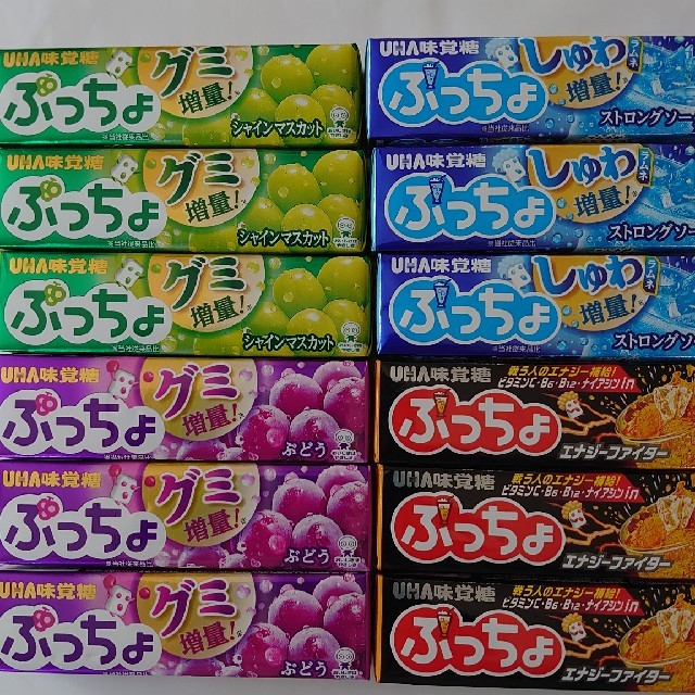 UHA味覚糖(ユーハミカクトウ)のぷっちょ１２本セット 食品/飲料/酒の食品(菓子/デザート)の商品写真