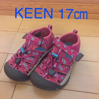 キーン(KEEN)のKEEN キーン キッズ サンダル 17㎝ 女の子 ピンク(サンダル)