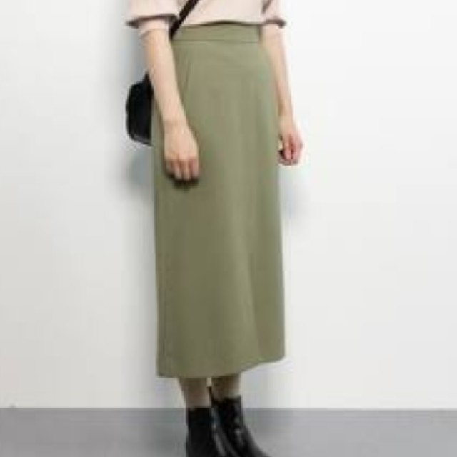 SLOBE IENA(スローブイエナ)の二重織カラーIラインスカート レディースのスカート(ひざ丈スカート)の商品写真
