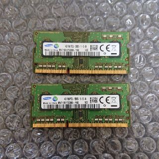 サムスン(SAMSUNG)のDDR3 PC3L-12800S 4GB ２枚 / 合計8GB サムスン(PCパーツ)