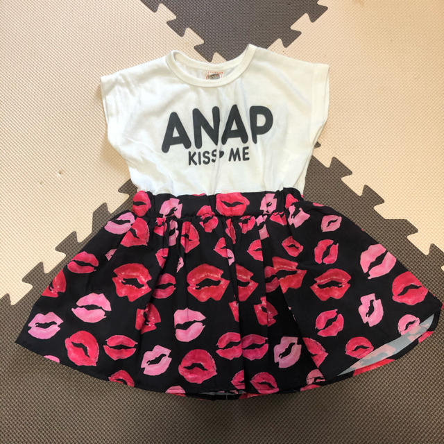 ANAP Kids(アナップキッズ)のANAP ドッキングワンピース キッズ/ベビー/マタニティのキッズ服女の子用(90cm~)(ワンピース)の商品写真