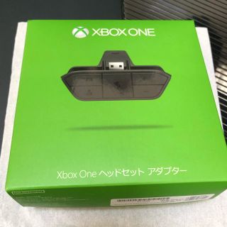 マイクロソフト(Microsoft)のxboxone ヘッドセットアダプター【既使用美品】(ヘッドフォン/イヤフォン)