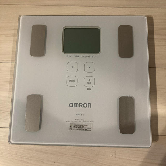 OMRON(オムロン)のオムロン 体重体組成計 HBF-214 カラダスキャン ブルー スマホ/家電/カメラの美容/健康(体重計/体脂肪計)の商品写真