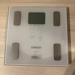 オムロン(OMRON)のオムロン 体重体組成計 HBF-214 カラダスキャン ブルー(体重計/体脂肪計)