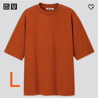 ユニクロ(UNIQLO)のエアリズムコットンオーバーサイズt ダークオレンジ(Tシャツ/カットソー(半袖/袖なし))