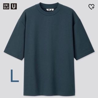 ユニクロ(UNIQLO)のエアリズムコットンオーバーサイズt ブルー(Tシャツ/カットソー(半袖/袖なし))