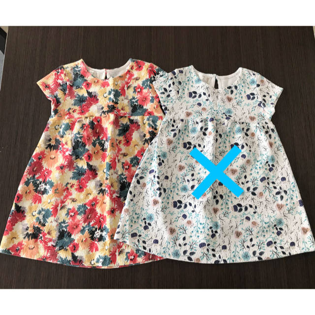 ZARA KIDS(ザラキッズ)のzarababy ■ 花柄　ワンピース　オレンジ キッズ/ベビー/マタニティのキッズ服女の子用(90cm~)(ワンピース)の商品写真