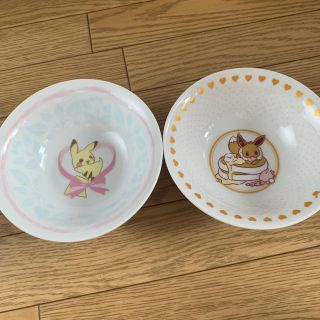 ポケモン(ポケモン)のポケモン　ピカチュー&イーブイ　お皿(キャラクターグッズ)