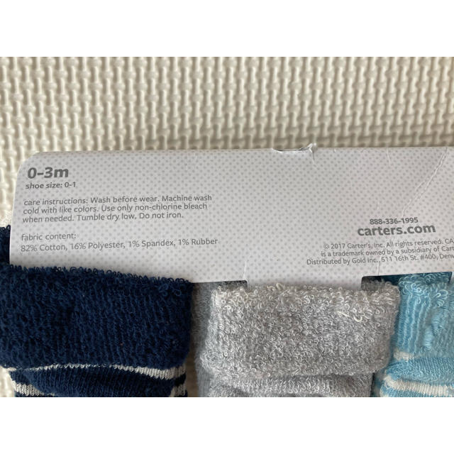 carter's(カーターズ)のcarter’s baby socks カーターズベビー　ソックス6pcs キッズ/ベビー/マタニティのこども用ファッション小物(靴下/タイツ)の商品写真