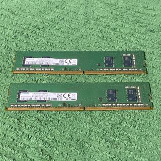 サムスン(SAMSUNG)のSAMSUNG DDR4 メモリ PC4-2400T 4GB×2枚=8GB(PCパーツ)