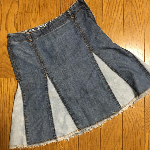 GAP Kids(ギャップキッズ)のGAPデニムスカートパンツ(130) キッズ/ベビー/マタニティのキッズ服女の子用(90cm~)(スカート)の商品写真