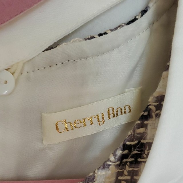 cherry Ann(チェリーアン)の襟付きツィードトップス レディースのトップス(Tシャツ(半袖/袖なし))の商品写真