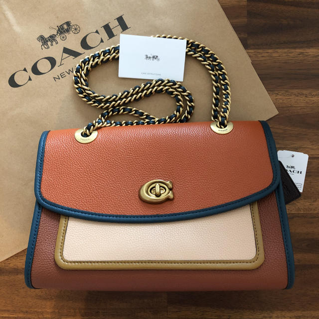 【COACH☆限定品】新品　ショルダーバッグ　パーカー カラーブロック