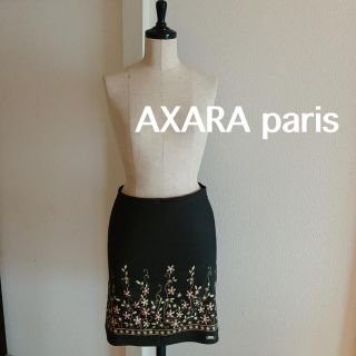 アクサラ(AXARA)のフランス製 AXARA アクサラ スカート 花柄 小花柄 ボタニカル タイト(ひざ丈スカート)