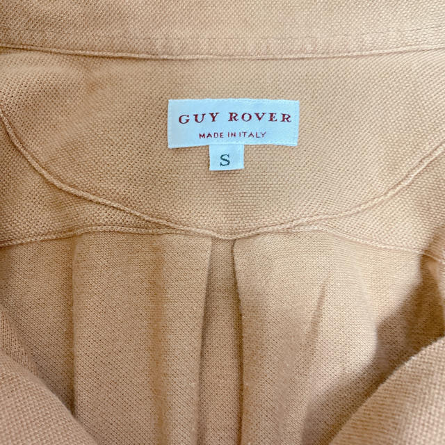 GUY ROVER(ギローバー)のGUY ROVERギローバー ボタンダウン 鹿の子ポロシャツ S ブラウン メンズのトップス(ポロシャツ)の商品写真
