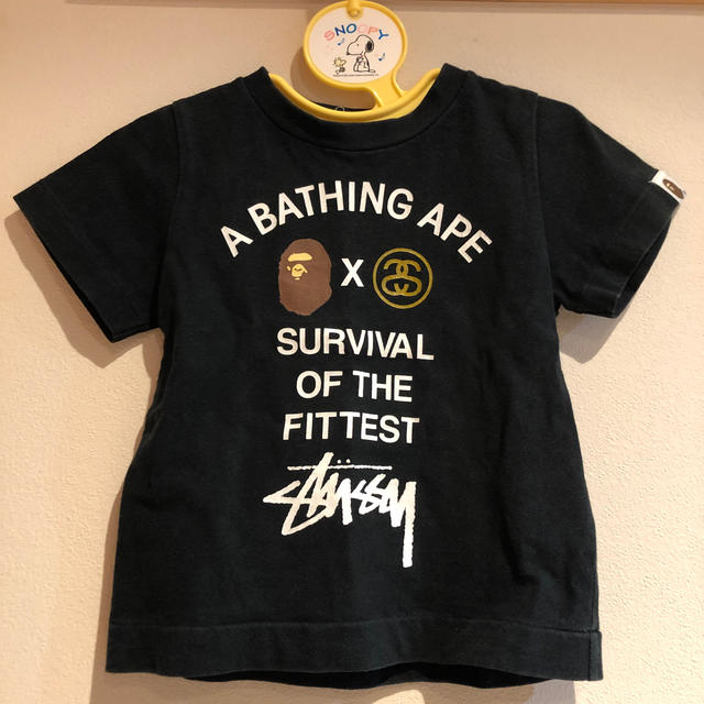 STUSSY APE キッズ Tシャツ 90  ステューシー エイプ