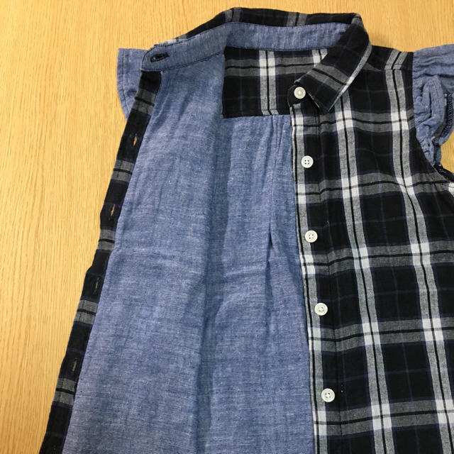 ベルメゾン(ベルメゾン)のダブルガーゼのブラウス キッズ/ベビー/マタニティのキッズ服女の子用(90cm~)(ブラウス)の商品写真