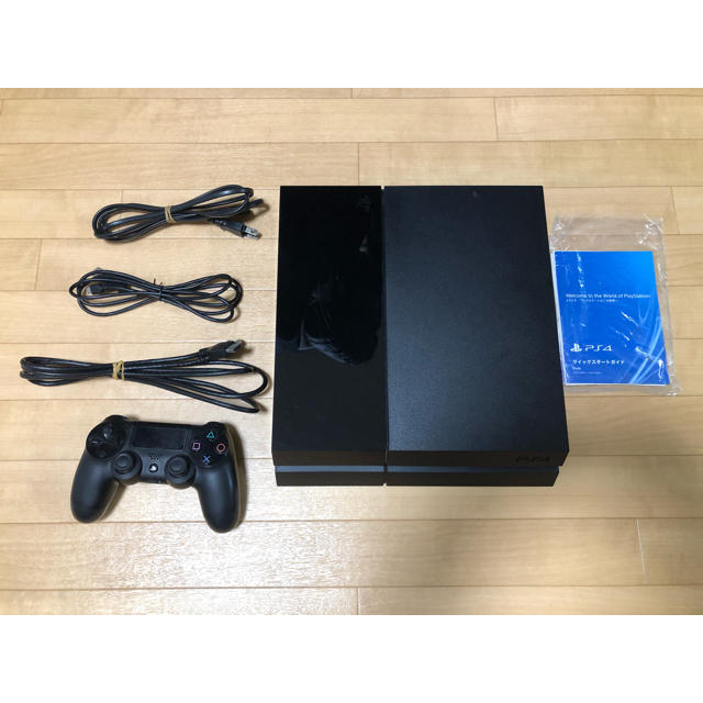 PlayStation4(プレイステーション4)のPlayStation4 CHU-1100A 500GB Jet Black エンタメ/ホビーのゲームソフト/ゲーム機本体(家庭用ゲーム機本体)の商品写真