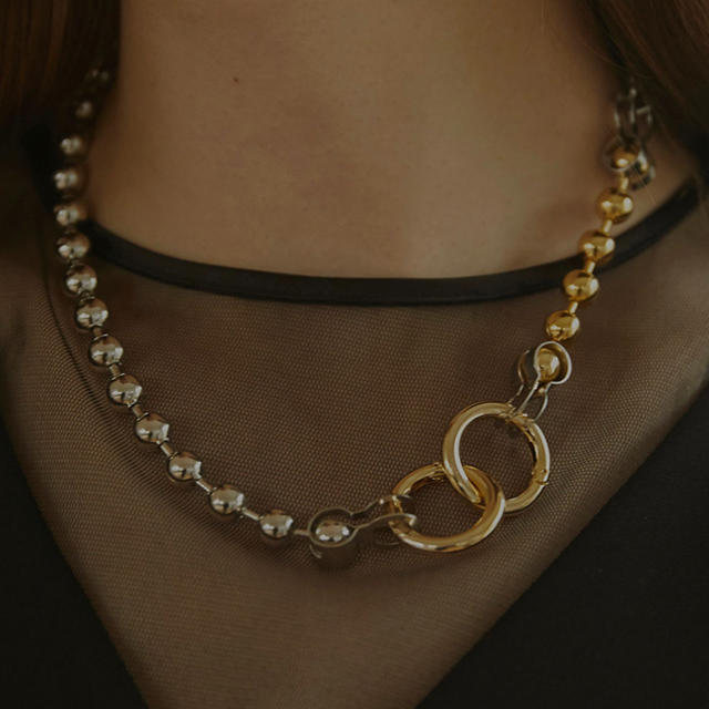 Bijou R.I(ビジューアールアイ)のBijou R.I Huge Ball Chain Necklace レディースのアクセサリー(ネックレス)の商品写真