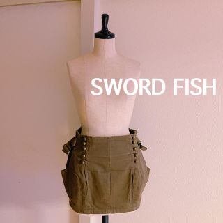 ソードフィッシュ(SWORD FISH)の9330 ソードフィッシュ SWORD FISH ミリタリー スカート カーキ(ミニスカート)