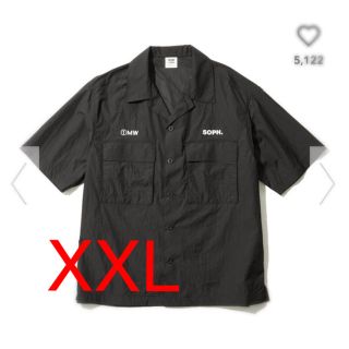 ソフ(SOPH)のGU SOPH 1MW オープンカラーシャツ　black XXL(シャツ)