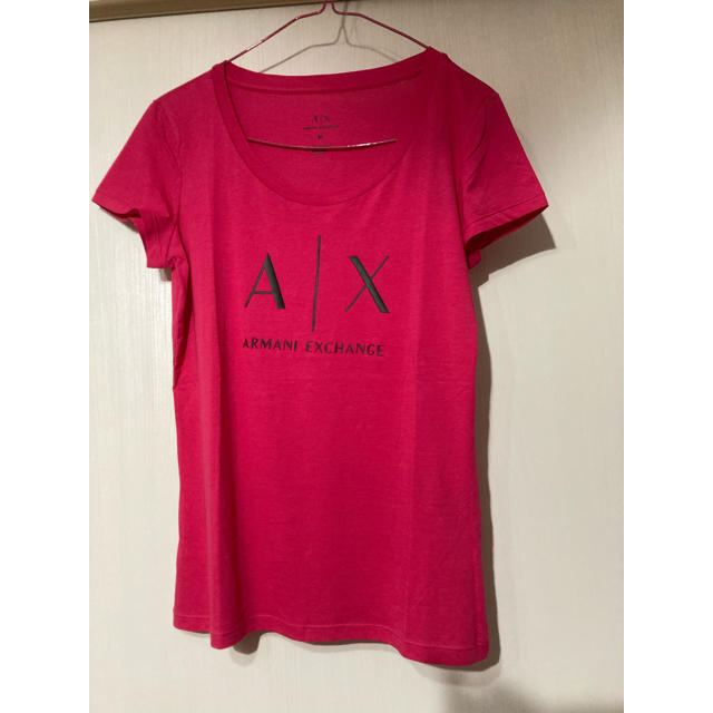 ARMANI EXCHANGE(アルマーニエクスチェンジ)のお盆SALE 期間限定値下げ　半袖Tシャツ　ピンク レディースのトップス(Tシャツ(半袖/袖なし))の商品写真