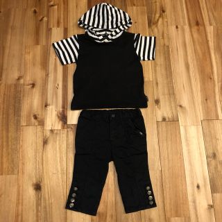 コムサイズム(COMME CA ISM)の COMME CA ISM キッズボーダーパーカーシャツ&パンツセット100㎝(パンツ/スパッツ)