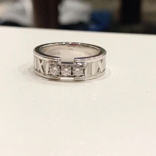 Tiffany & Co. - ティファニー アトラス 3連ダイヤ リング K18WGの ...