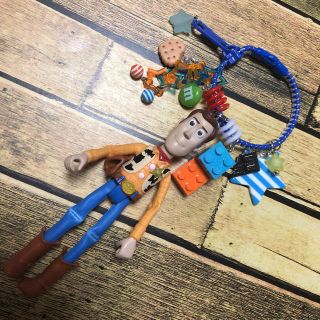 ファスナーブレスレット　キーホルダー　レゴ　トイストーリー  ウッディ　チャーム(キャラクターグッズ)