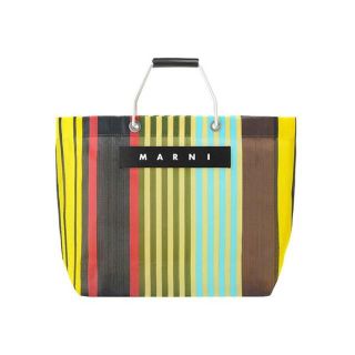 マルニ(Marni)のMARNI FLOWER CAFE ストライプトートバッグ（マルチイエロー）(トートバッグ)