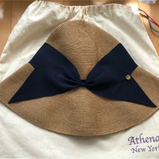 バーニーズニューヨーク(BARNEYS NEW YORK)のAthena New York アシーナ ニューヨーク リサコ 麦わら帽子(麦わら帽子/ストローハット)