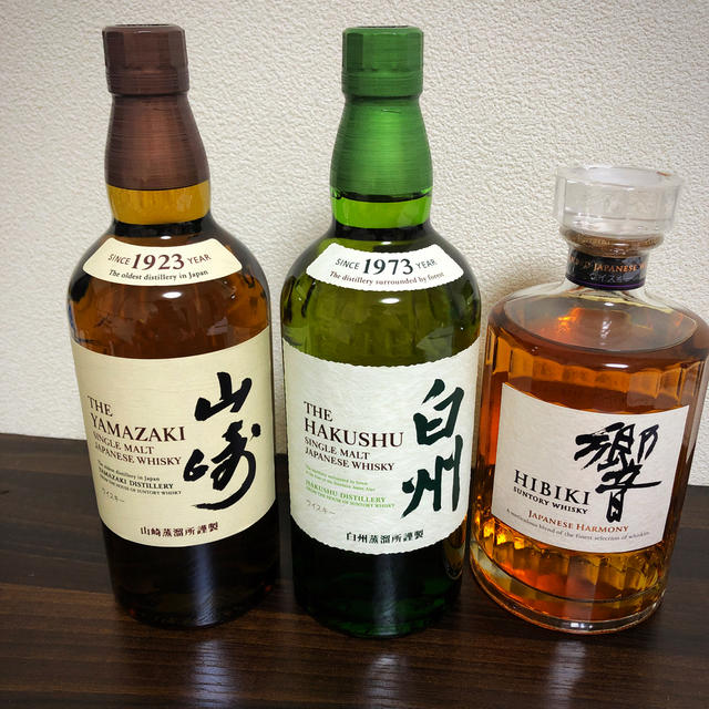 3本セット（サントリー山崎・白州・響　NVフルボトル）食品/飲料/酒