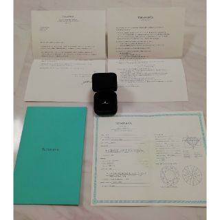 ティファニー(Tiffany & Co.)のなつみみ様専用ティファニーソリティア ダイヤモンドリング0.24 鑑定書・保証書(リング(指輪))